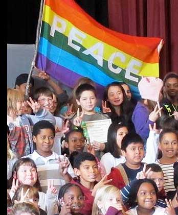 rainbow peace flag provincetown
